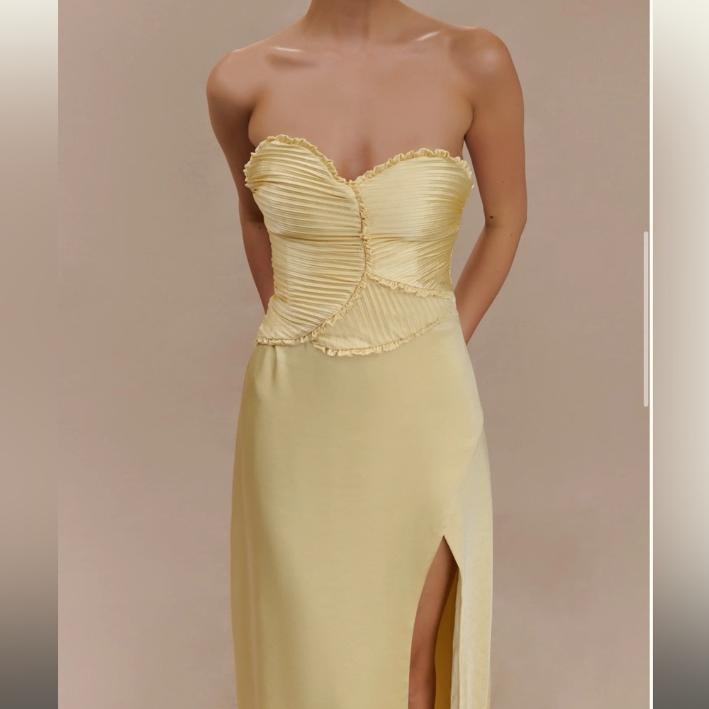 Meshki Larissa Dress - Lemon - Picture 4 of 8